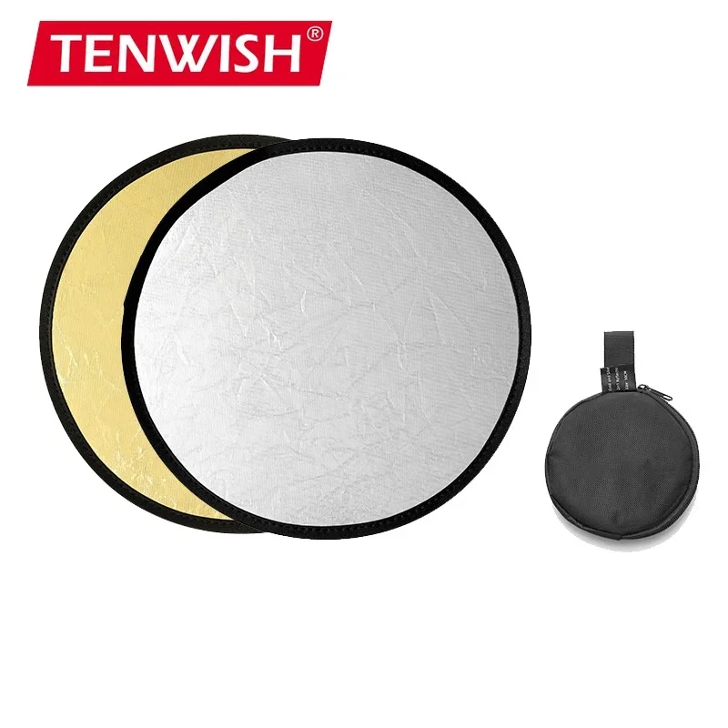 Reflector Disc Silver - TENWISH การถ่ายภาพ Mini Reflector 30 ซม.2