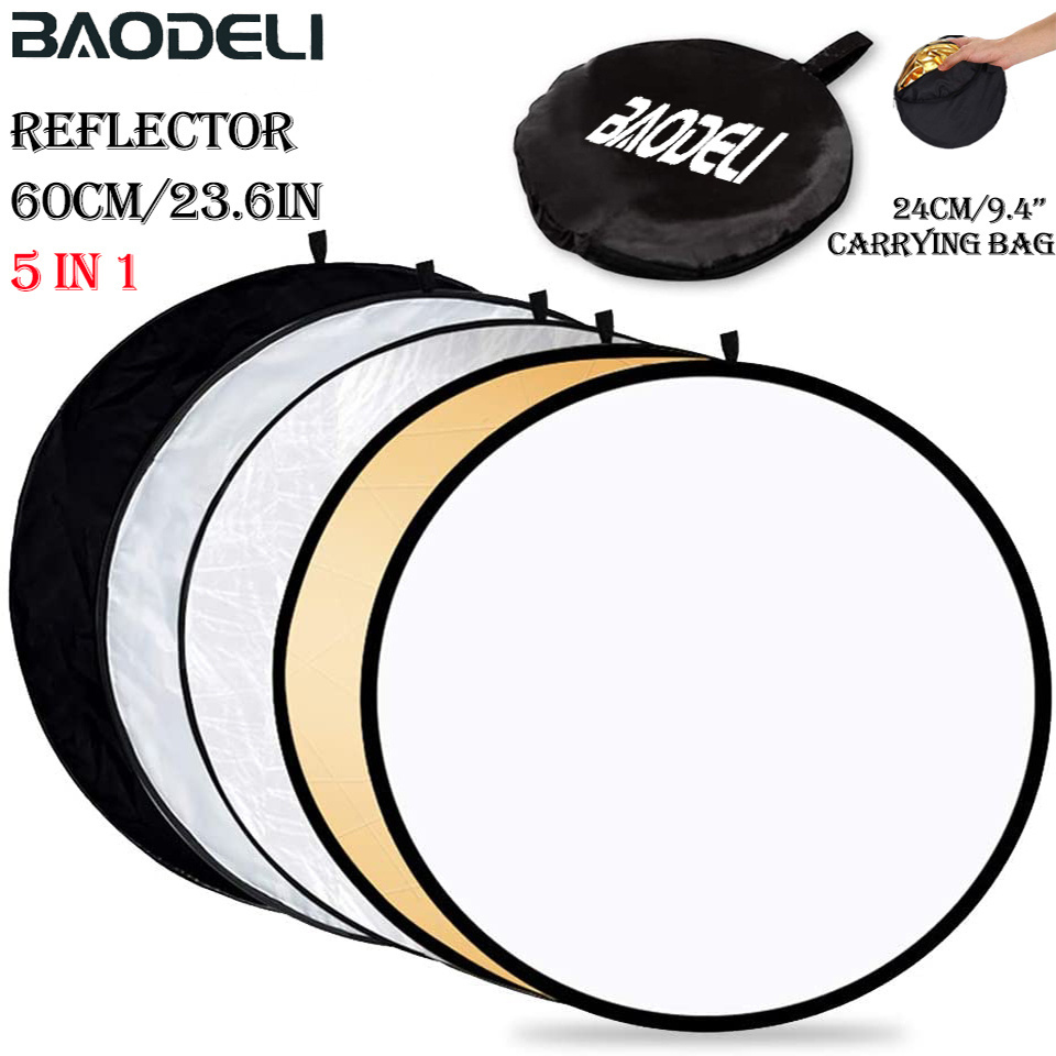 Photography Lighting Reflectors - แผ่นสะท้อนแสง5in1 24 