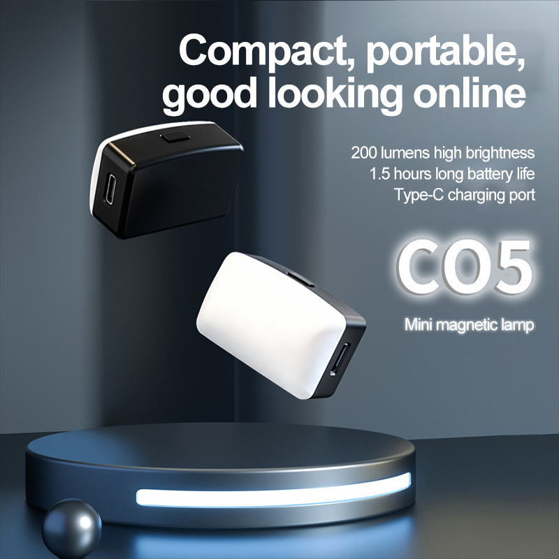 Photography Lighting Description - มินิแม่เหล็กเซลฟี่เติมแสงแบบพกพากระเป๋า LED เซลฟี่แสงปรับแสงวิดีโอแสงสําหรับกล้อง Tiktok มือถือ IPad