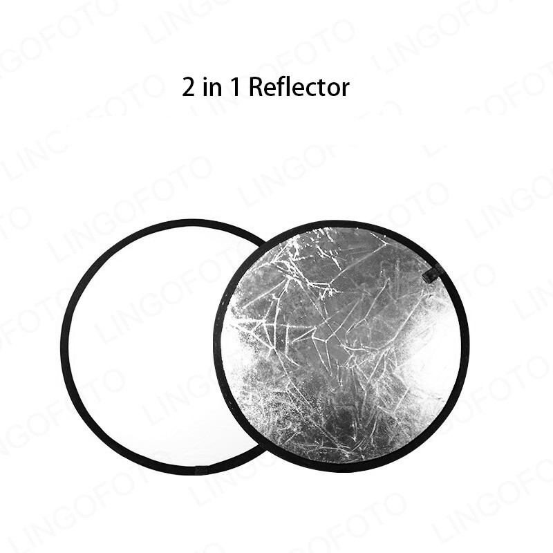Reflector Disc Silver - 2 in 1, แผ่นสะท้อนแสงแบบกลมขนาด 40 ซม.