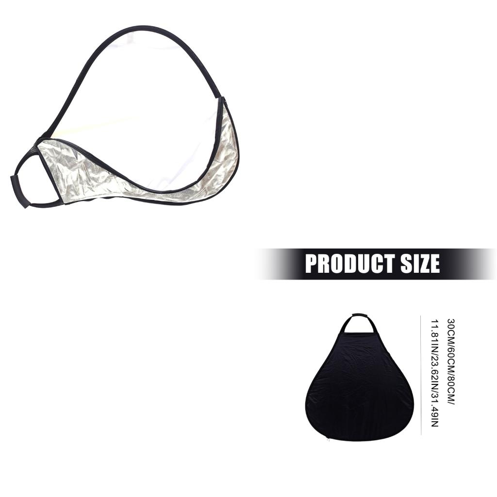 Photography Lighting Reflectors - แผ่นสะท้อนแสงสามเหลี่ยมพร้อมที่จับสำหรับการถ่ายภาพแสงสตูดิโอถ่ายภาพกลางแจ้ง