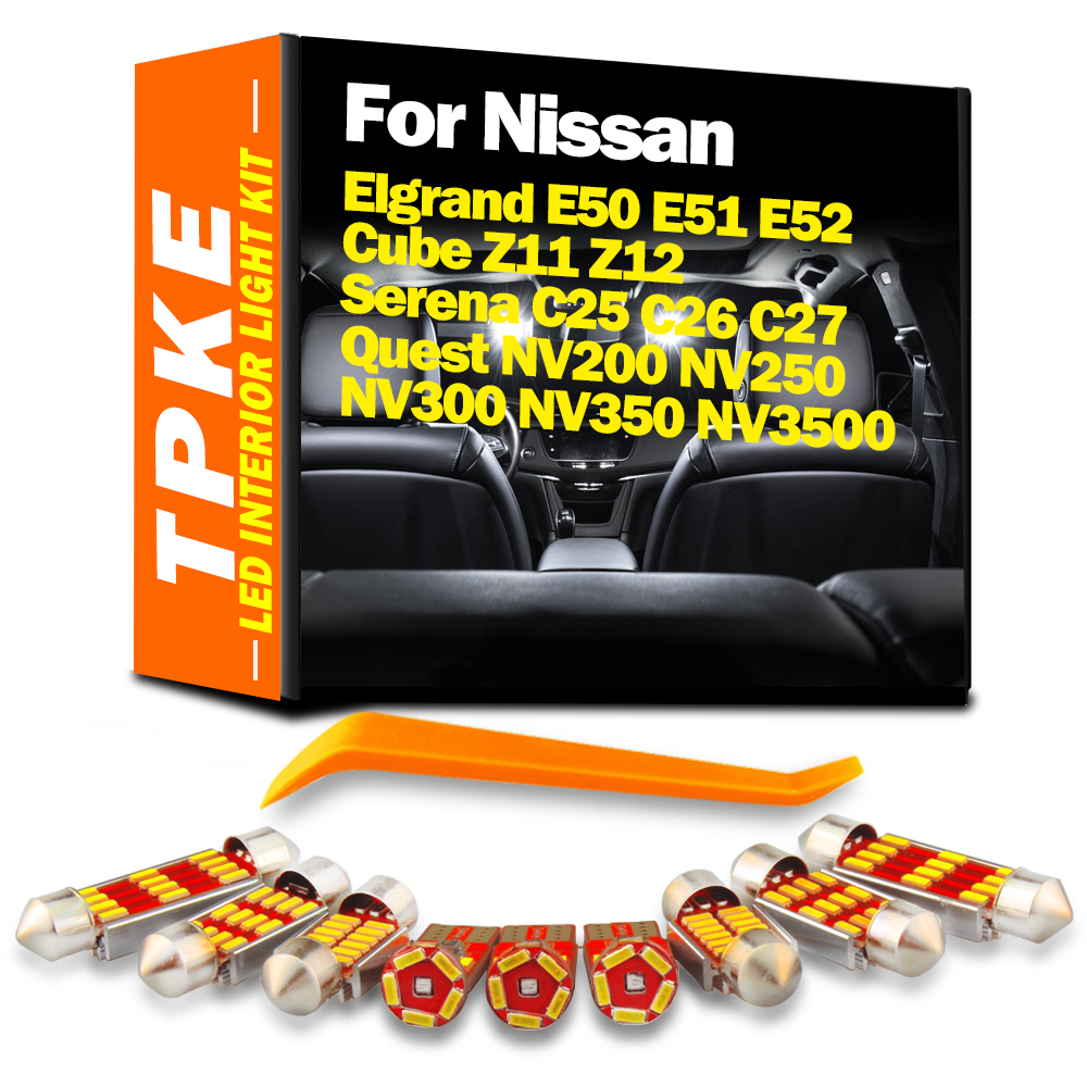 Nikon Camera D3500 - ชุดหลอดไฟแอลอีดีในร่มสำหรับ Nissan Elgrand E50 E51 E52คิวบ์