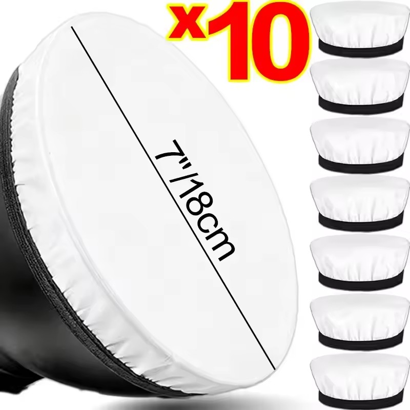 Macro Photography Lighting Kit - 1/3/5/10 ชิ้น ผ้ากระจายแสงนุ่มสำหรับถ่ายภาพ ขนาด 7 นิ้ว