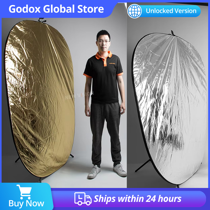 Reflector Disc Silver - แผ่นสะท้อนแสง Godox 2in1 สีทองและสีเงิน รูปวงรีแบบหลายแผ่น ขนาด
