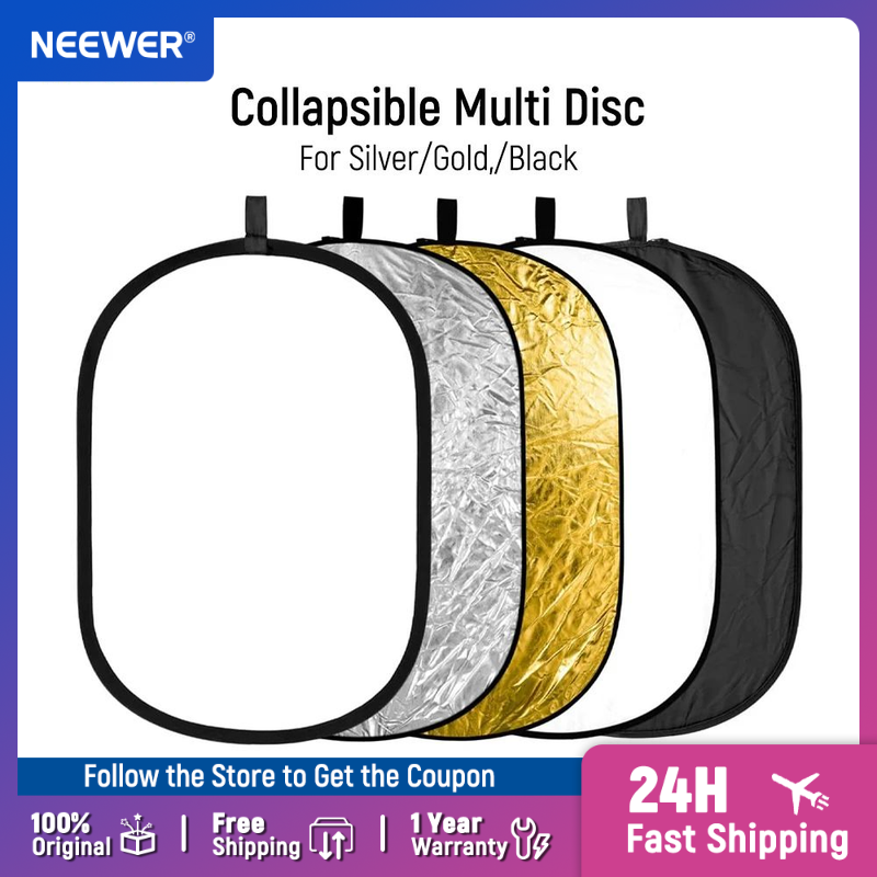 NEEWER แผ่นสะท้อนแสงสําหรับการ - Reflector Disc Silver บทวิจารณ์และราคา