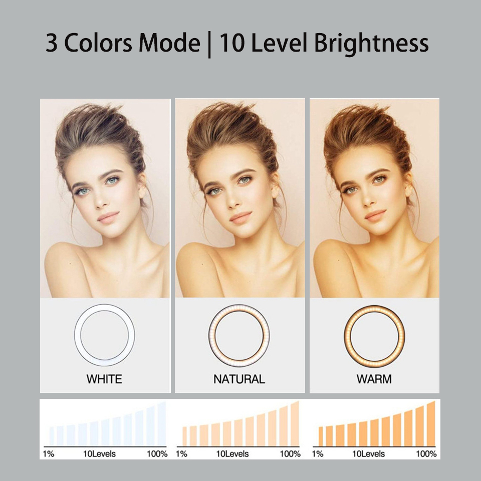 6 นิ้วแหวนแสงขาตั้งกล้อง LED B - Photography Lighting Circle บทวิจารณ์และราคา