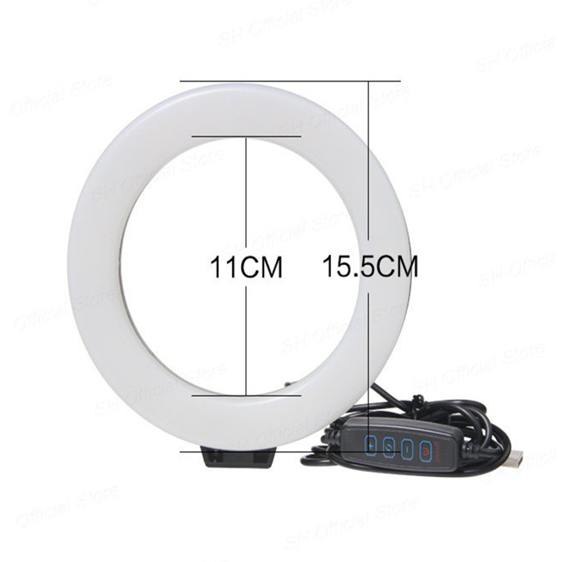 6 นิ้วแหวนแสงขาตั้งกล้อง LED B - Photography Lighting Circle บทวิจารณ์และราคา