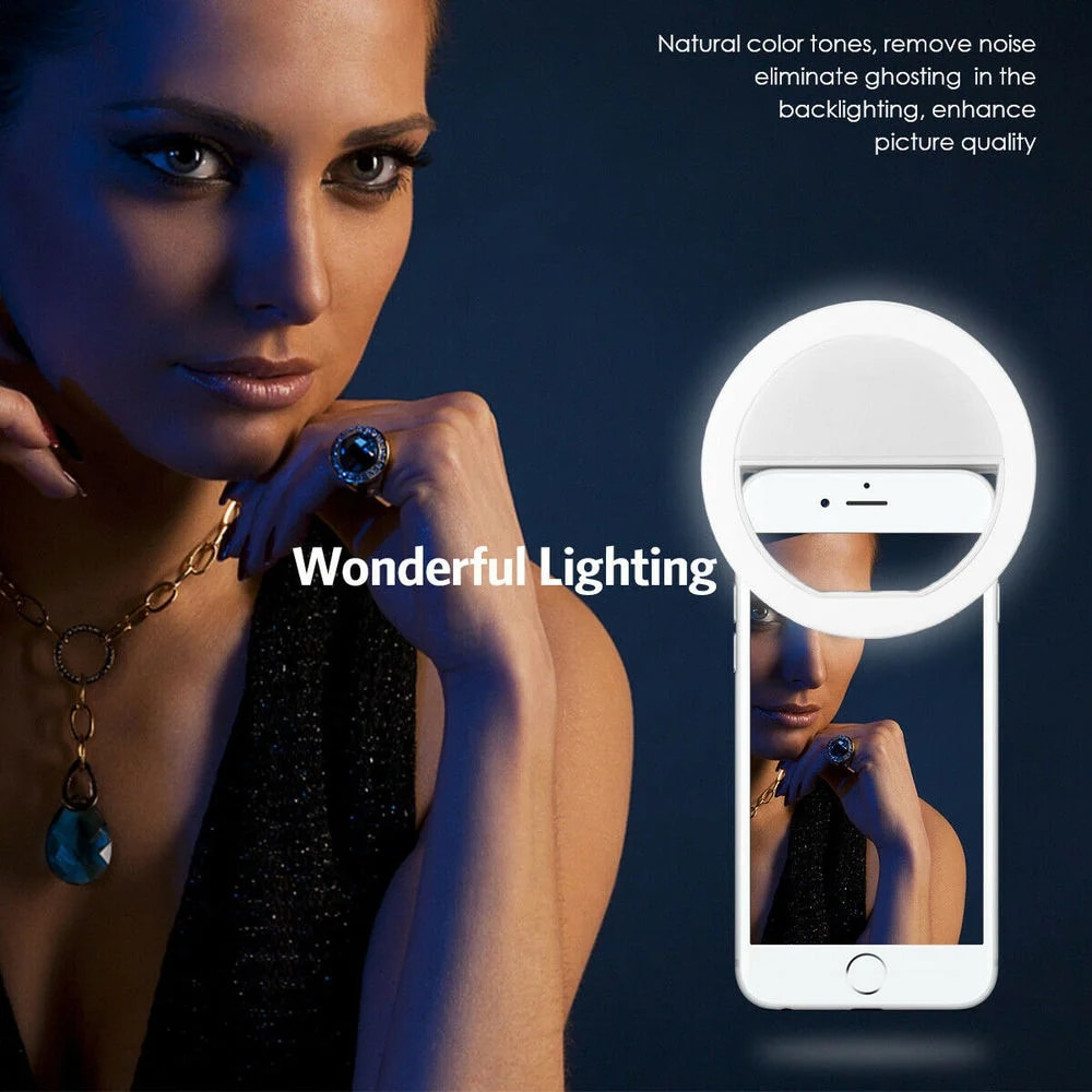 ไฟวงแหวน LED สำหรับเซลฟี่แบบพก - Photography Lighting Description บทวิจารณ์และราคา