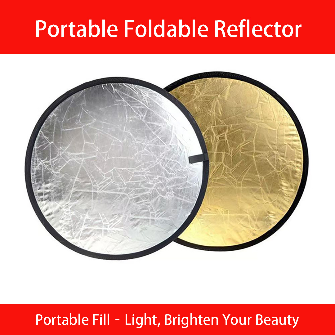 แผ่นสะท้อนแสงสองด้านทรงกลมขนาด - Reflector Disc Silver บทวิจารณ์และราคา