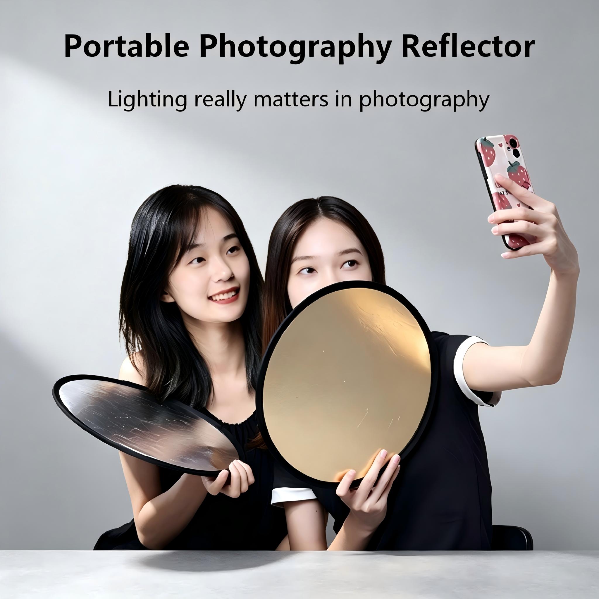 แผ่นสะท้อนแสงสองด้านทรงกลมขนาด - Reflector Disc Silver บทวิจารณ์และราคา