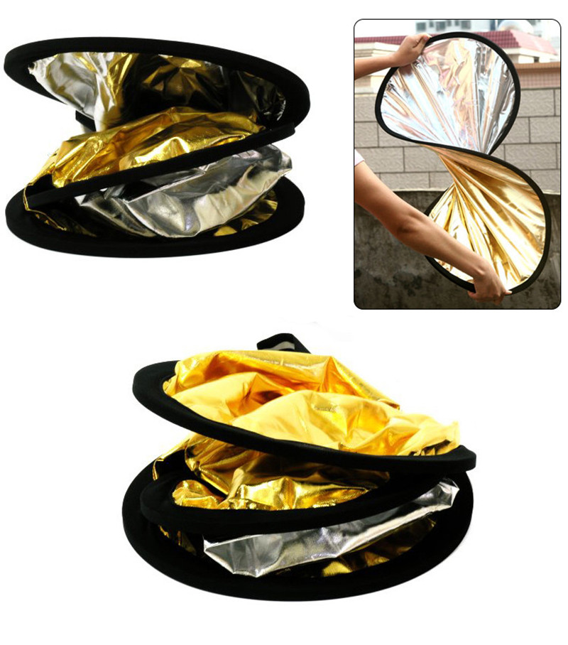 แผ่นสะท้อนแสงถ่ายภาพแบบพกพา 43 - Reflector Disc Silver บทวิจารณ์และราคา