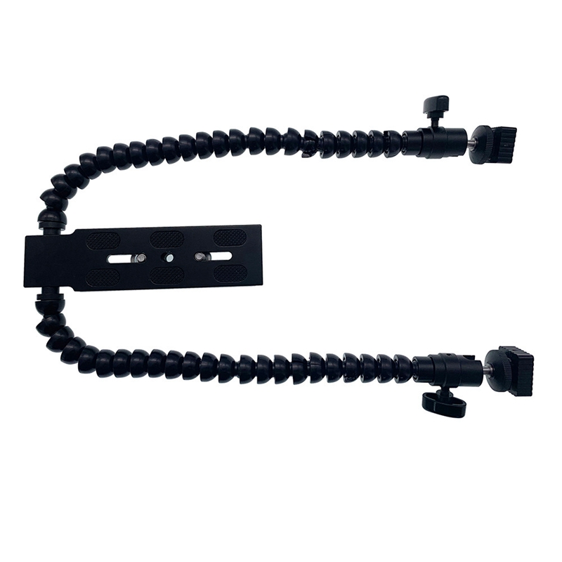 ยืดหยุ่น Dual Arm Hot Shoe Fla - Macro Photography Lighting Kit บทวิจารณ์และราคา