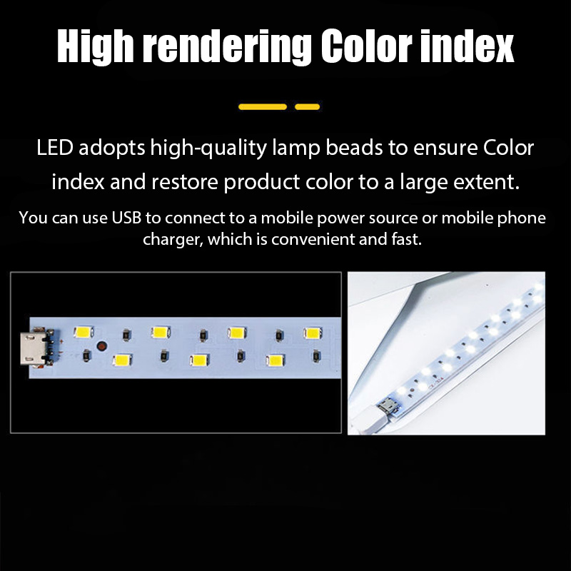 กล่องไฟพับได้แบบพกพาสำหรับถ่าย - Macro Photography Lighting Kit บทวิจารณ์และราคา