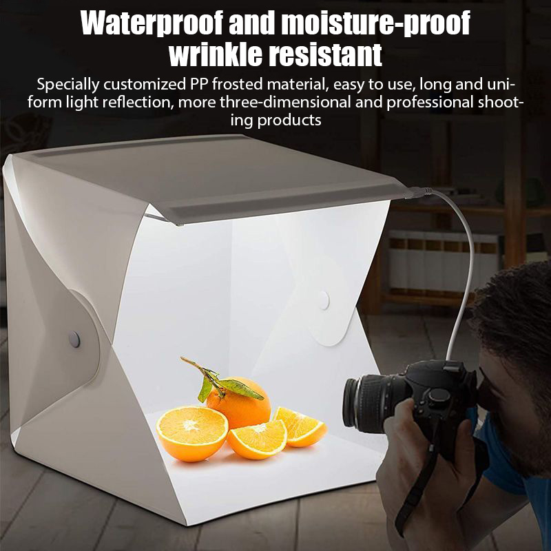 กล่องไฟพับได้แบบพกพาสำหรับถ่าย - Macro Photography Lighting Kit บทวิจารณ์และราคา