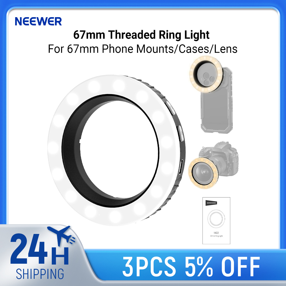 ไฟวงแหวน NEEWER Basics ขนาด 67 - Photography Lighting Circle บทวิจารณ์และราคา