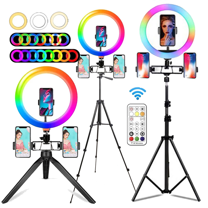 ไฟวงแหวน RGB ขนาด 10 นิ้ว พร้อ - Photography Lighting Circle บทวิจารณ์และราคา