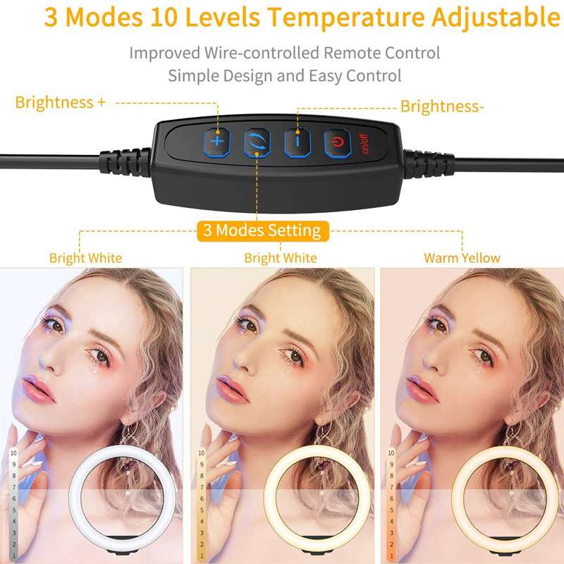 ไฟวงแหวน LED ขนาด 16/26/33 ซม. - Photography Lighting Description บทวิจารณ์และราคา