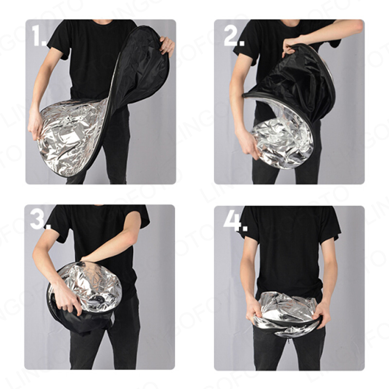 2 in 1, แผ่นสะท้อนแสงแบบกลมขนา - Reflector Disc Silver บทวิจารณ์และราคา