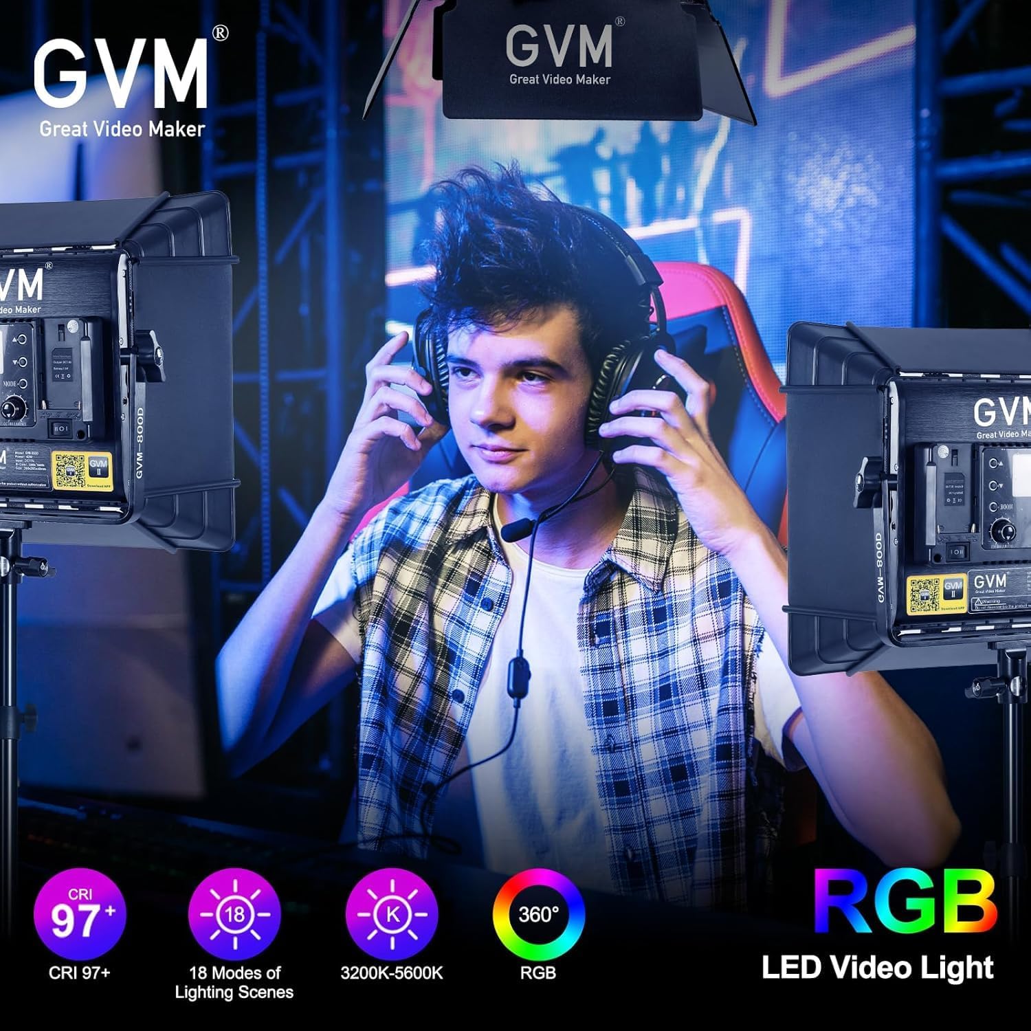 ชุดไฟวิดีโอ LED RGB, ไฟสตูดิโอ - Photography Lighting Kits บทวิจารณ์และราคา
