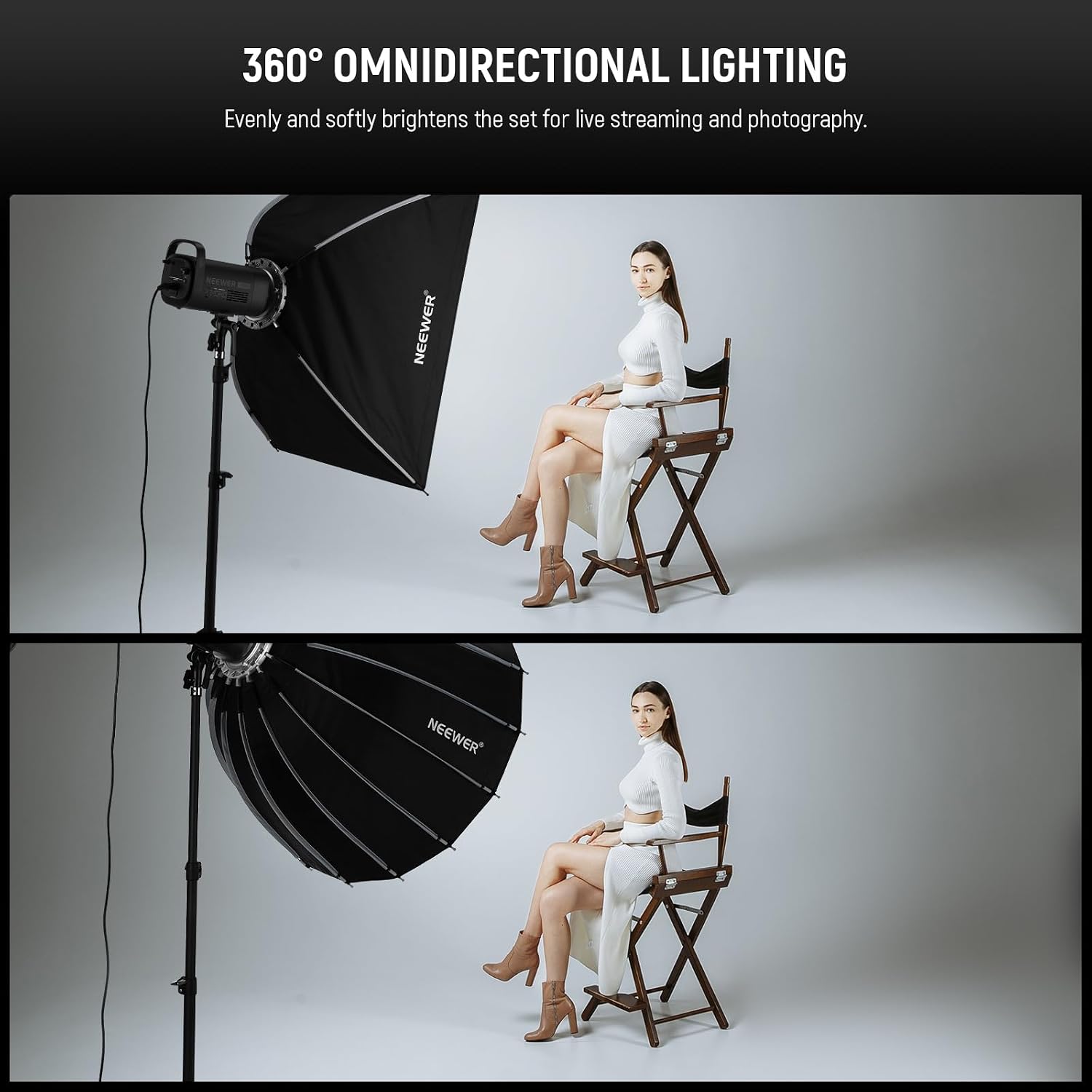 ซอฟต์บ็อกซ์แบบพาราโบลาพร้อมเมา - Macro Photography Lighting Kit บทวิจารณ์และราคา