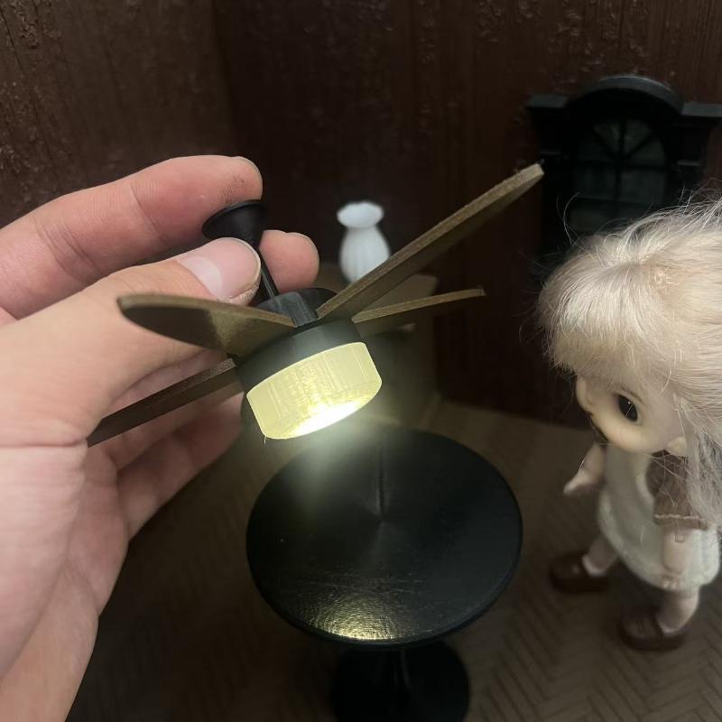 พัดลมเพดานขนาดเล็กพร้อมไฟ LED  - Vintage Photography Lighting บทวิจารณ์และราคา