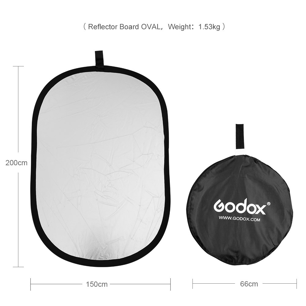 แผ่นสะท้อนแสง Godox 2in1 สีทอง - Reflector Disc Silver บทวิจารณ์และราคา