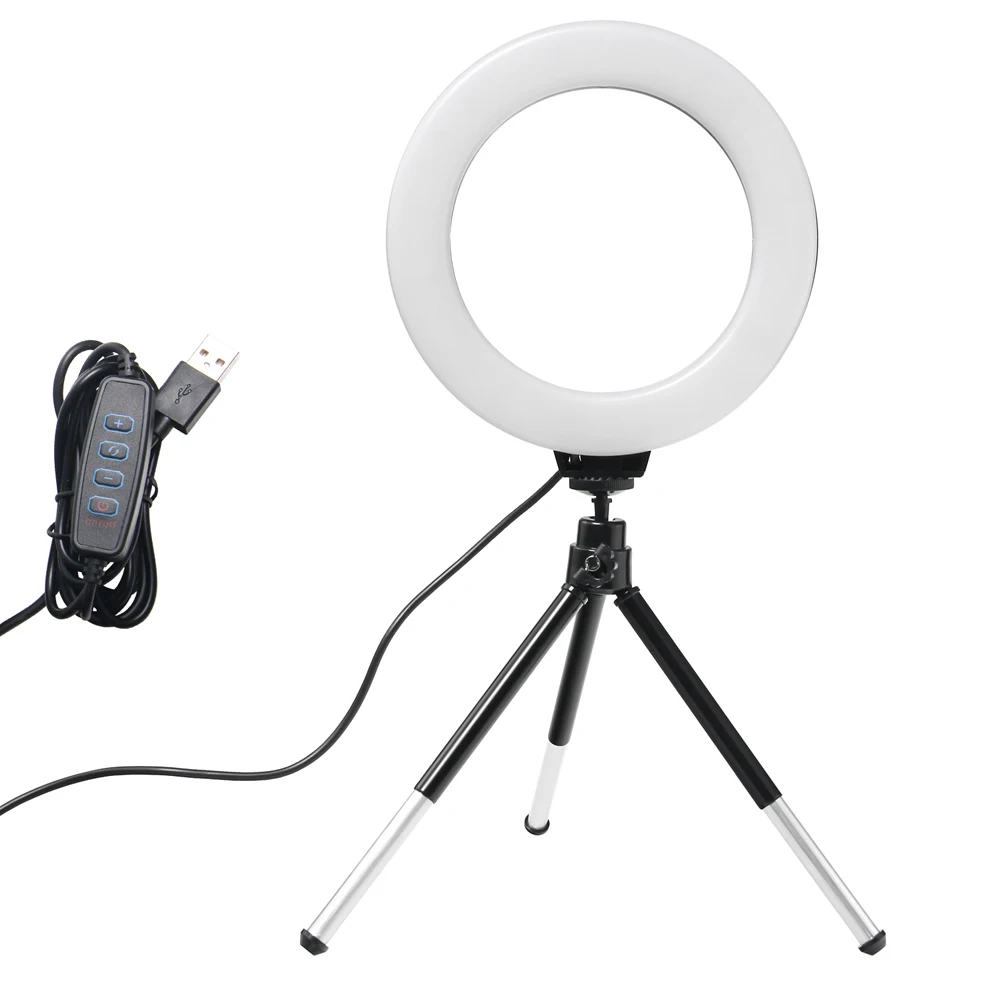 ไฟวงแหวนเซลฟี่ขนาด 6 นิ้ว แบบต - Photography Lighting Circle บทวิจารณ์และราคา